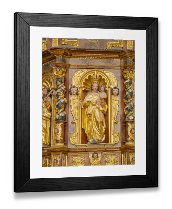 Framed Print : The collegiate church, the interior. Gottweig Abbey, a UNESCO World Heritage Site, Wachau Framed Print : The collegiate church, the interior. Gottweig Abbey, a UNESCO World Heritage Site, Wachau