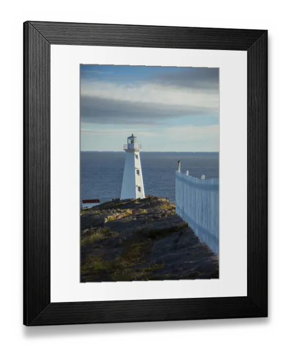 Framed Print : Canada, Newfoundland, Cape Spear Lighthouse