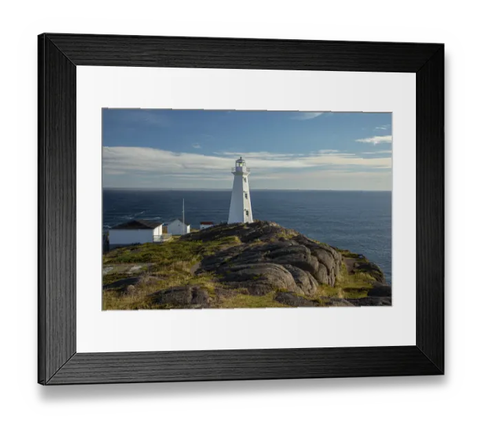Framed Print : Canada, Newfoundland, Cape Spear Lighthouse