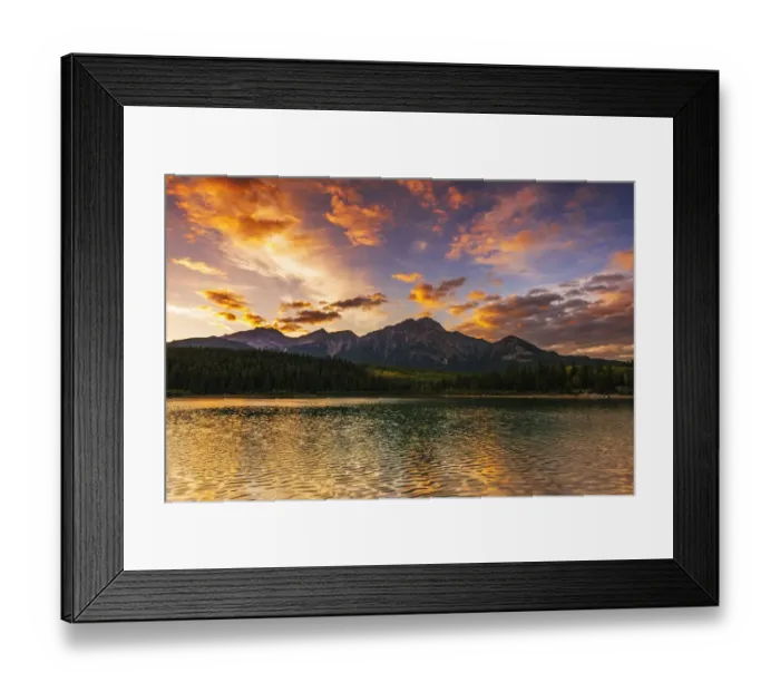 Framed Print : Sunset at Patricia Lake, Jasper National Park, Alberta, Canada Framed Print : Sunset at Patricia Lake, Jasper National Park, Alberta, Canada