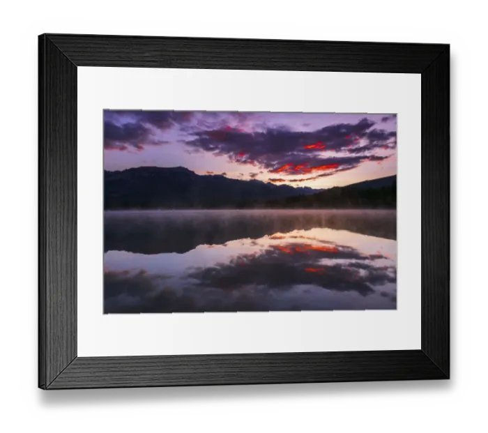 Framed Print : Sunrise at Edith Lake, Jasper National Park, Alberta, Canada