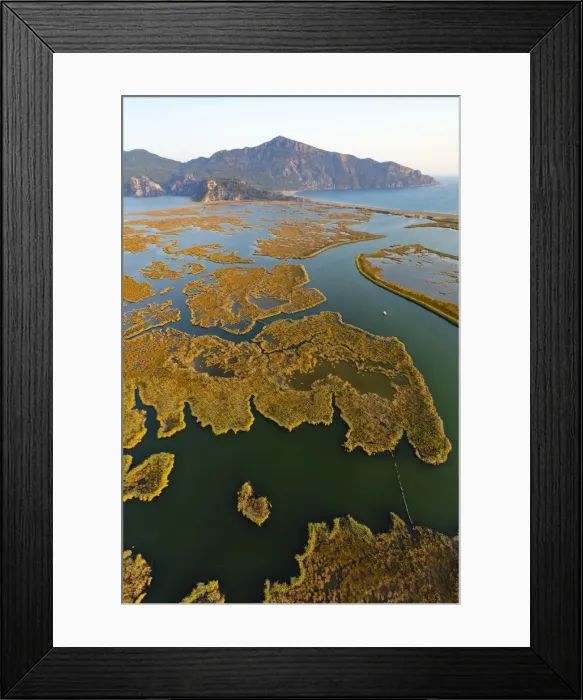 Framed Print : Dalyan, Koycegiz, Mugla, Turkey