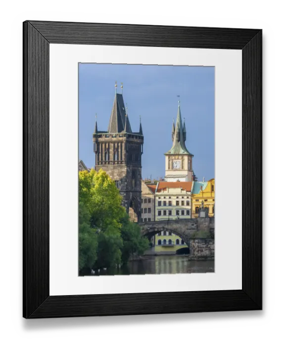 Framed Print : Prague, Czech Republic. Charles bridge and bridge tower Framed Print : Prague, Czech Republic. Charles bridge and bridge tower