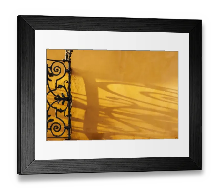 Framed Print : Shadow detail on building in Prague, Capital city of Czech, UNESCO World Heritage Site