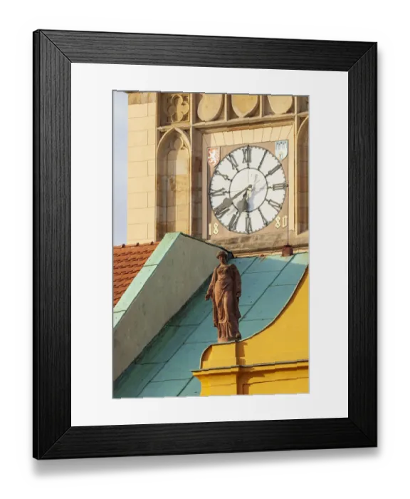 Framed Print : Architectural detail on building right next to the Old Town Tower, Charles Bridge, Prague Framed Print : Architectural detail on building right next to the Old Town Tower, Charles Bridge, Prague