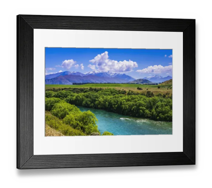 Framed Print : River view from the Upper Clutha River Track, Central Otago, South Island, New Zealand Framed Print : River view from the Upper Clutha River Track, Central Otago, South Island, New Zealand