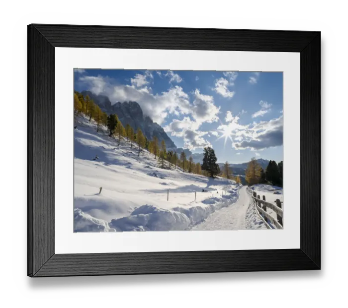 Framed Print : Geisler mountain range in the dolomites of the Villnoss Valley in South Tyrol Framed Print : Geisler mountain range in the dolomites of the Villnoss Valley in South Tyrol