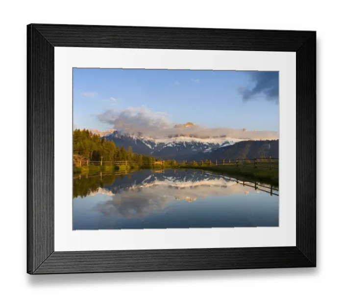 Framed Print : Rosengarten, Catinaccio mountain range in the dolomites of South Tyrol, Alto Adige Framed Print : Rosengarten, Catinaccio mountain range in the dolomites of South Tyrol, Alto Adige