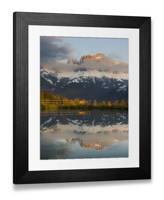 Framed Print : Rosengarten, Catinaccio mountain range in the dolomites of South Tyrol, Alto Adige Framed Print : Rosengarten, Catinaccio mountain range in the dolomites of South Tyrol, Alto Adige