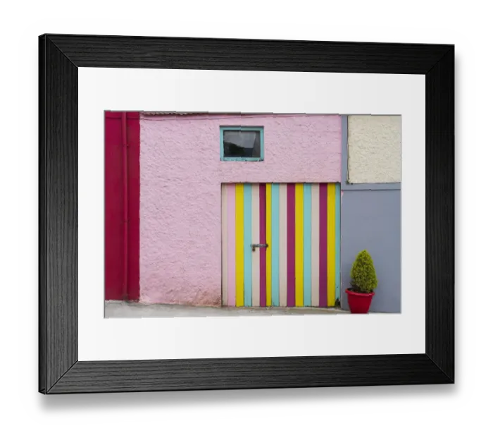 Framed Print : Europe, Ireland, Eyeries. Exterior of colorful house Framed Print : Europe, Ireland, Eyeries. Exterior of colorful house