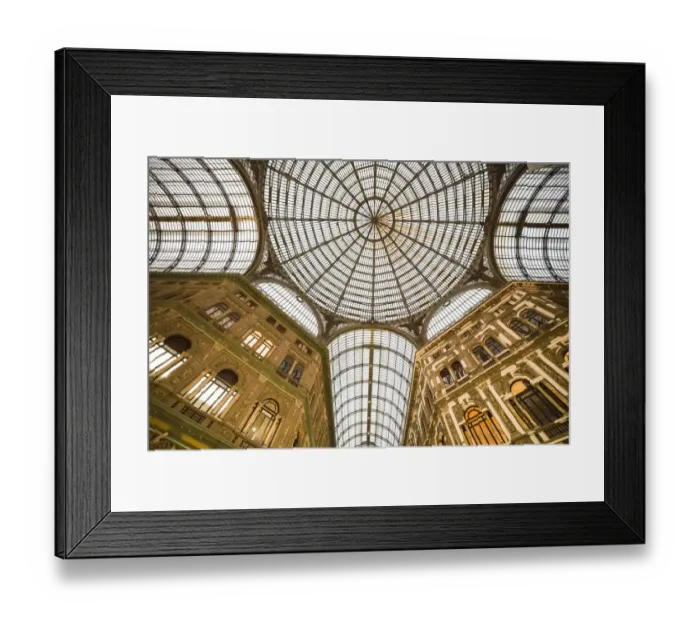 Framed Print : Europe, Italy, Naples. Looking up at Galleria Umberto shopping arcade ceiling Framed Print : Europe, Italy, Naples. Looking up at Galleria Umberto shopping arcade ceiling
