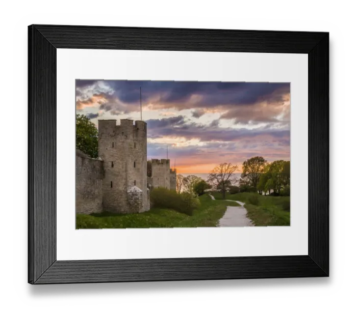 Framed Print : Sweden, Gotland Island, Visby, 12th century city wall, most complete medieval city wall Framed Print : Sweden, Gotland Island, Visby, 12th century city wall, most complete medieval city wall