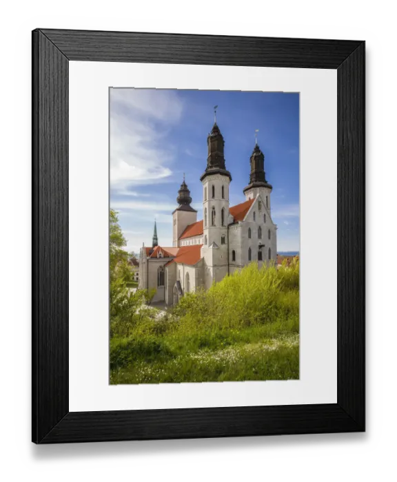 Framed Print : Sweden, Gotland Island, Visby, Visby Cathedral, 12th century