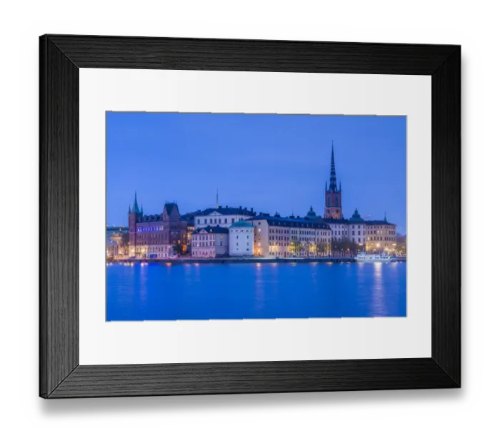 Framed Print : Sweden, Stockholm at dusk Framed Print : Sweden, Stockholm at dusk