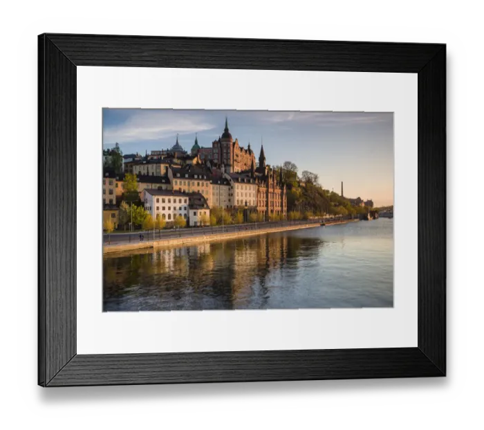 Framed Print : Sweden, Stockholm, view towards Sodermalm neighborhood, sunset (Editorial Use Only) Framed Print : Sweden, Stockholm, view towards Sodermalm neighborhood, sunset (Editorial Use Only)