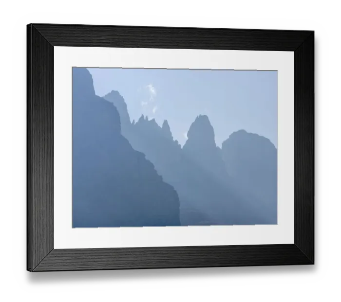Framed Print : View from Val Rendena towards the Brenta Dolomites, UNESCO World Heritage Site