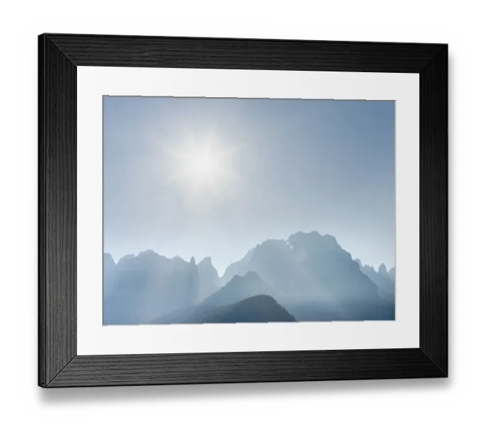 Framed Print : View from Val Rendena towards the Brenta Dolomites, UNESCO World Heritage Site