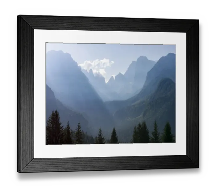 Framed Print : View from Val Rendena towards the Brenta Dolomites, UNESCO World Heritage Site Framed Print : View from Val Rendena towards the Brenta Dolomites, UNESCO World Heritage Site