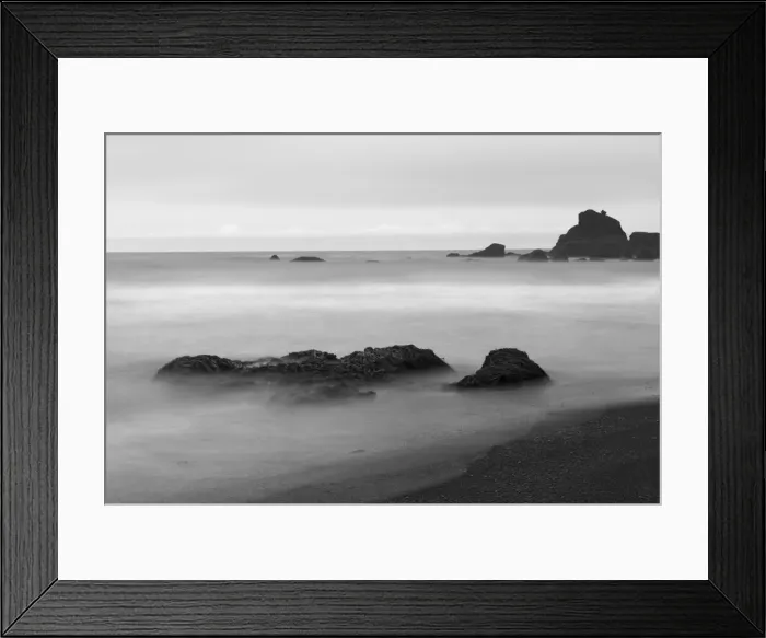 Framed Print : Basalt sea stacks in the ocean, Vik, Iceland Framed Print : Basalt sea stacks in the ocean, Vik, Iceland