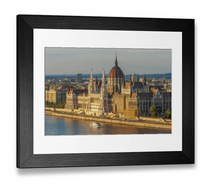 Framed Print : Tour boat passes Hungarys Parliament, built between 1884-1902 is the country Framed Print : Tour boat passes Hungarys Parliament, built between 1884-1902 is the country
