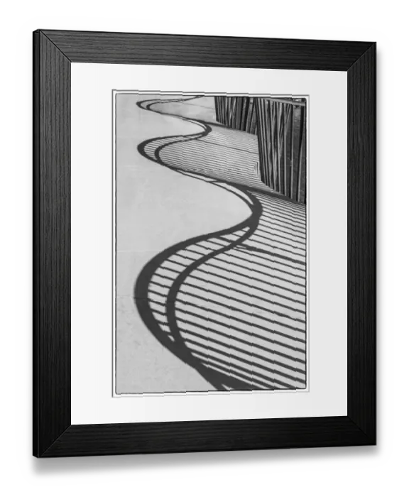 Framed Print : Sweden, Scania, Malmo, Rorsjokanalen canal bridge, shadow pattern Framed Print : Sweden, Scania, Malmo, Rorsjokanalen canal bridge, shadow pattern