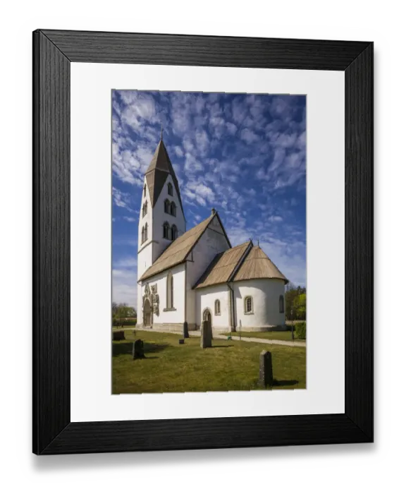 Framed Print : Sweden, Gotland Island, Stanga, Stanga church, exterior (Editorial Use Only) Framed Print : Sweden, Gotland Island, Stanga, Stanga church, exterior (Editorial Use Only)