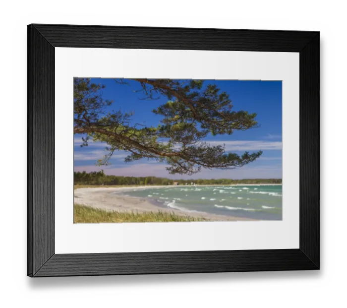 Framed Print : Sweden, Faro Island, Fifang, view of Ajkesvik Bay Framed Print : Sweden, Faro Island, Fifang, view of Ajkesvik Bay