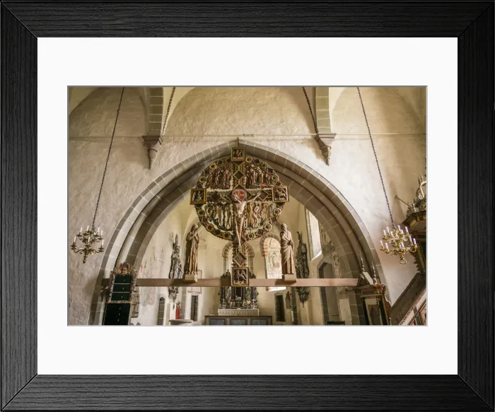 Framed Print : Sweden, Gotland Island, Oja, Oja church, crucifix (Editorial Use Only) Framed Print : Sweden, Gotland Island, Oja, Oja church, crucifix (Editorial Use Only)
