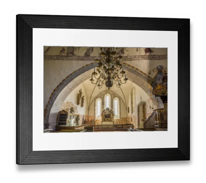 Framed Print : Sweden, Gotland Island, Bro, Bro church, interior (Editorial Use Only) Framed Print : Sweden, Gotland Island, Bro, Bro church, interior (Editorial Use Only)