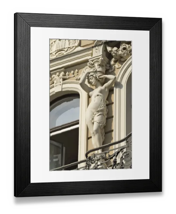 Framed Print : Art Nouveau building on Alberta Street in central Riga, Latvia Framed Print : Art Nouveau building on Alberta Street in central Riga, Latvia
