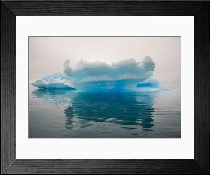 Framed Print : Blue iceberg in the fjord of Narsarsuaq, Greenland
