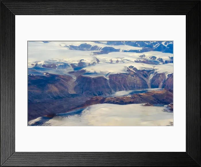 Framed Print : Aerial view of Greenland Framed Print : Aerial view of Greenland