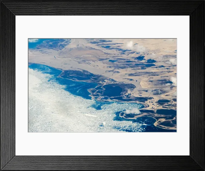 Framed Print : Aerial view of Greenland Framed Print : Aerial view of Greenland