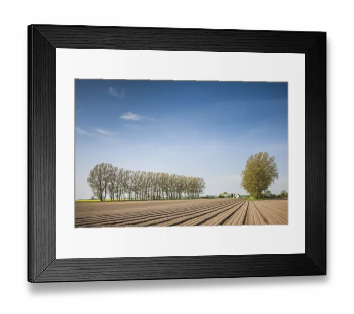 Framed Print : Southern Sweden, Kaseberga, plowed field, springtime Framed Print : Southern Sweden, Kaseberga, plowed field, springtime