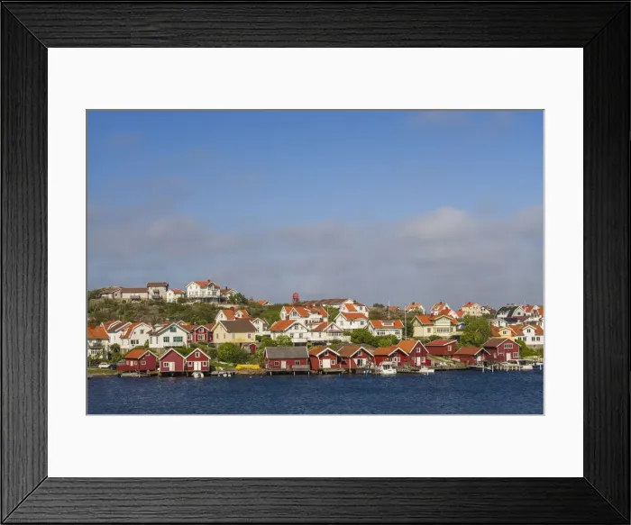 Framed Print : Sweden, Bohuslan, Hovenaset, coastal village view Framed Print : Sweden, Bohuslan, Hovenaset, coastal village view