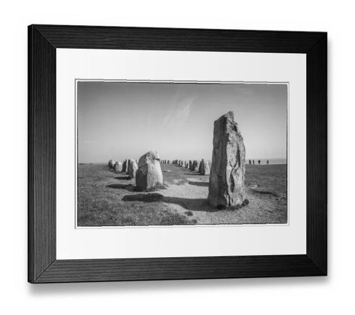 Framed Print : Southern Sweden, Kaseberga, Ales Stenar, Ales Stones, early peoples ritual site Framed Print : Southern Sweden, Kaseberga, Ales Stenar, Ales Stones, early peoples ritual site