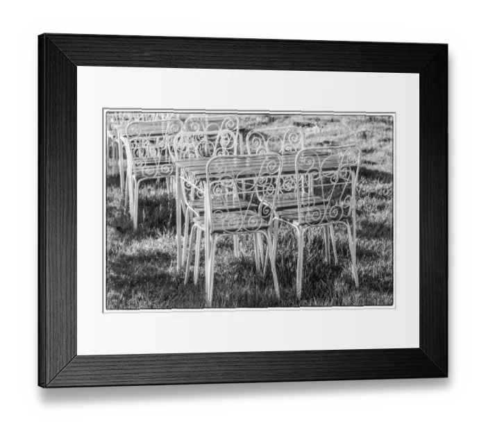 Framed Print : Southern Sweden, Ystad, cafe tables Framed Print : Southern Sweden, Ystad, cafe tables