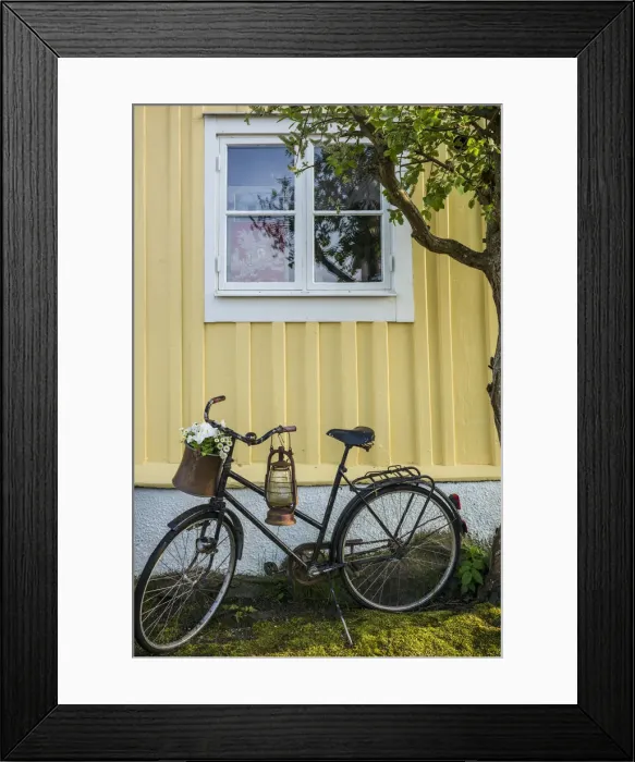 Framed Print : Southern Sweden, Karlskrona, Bjorkholmen area, the neighborhood of naval craftsmen Framed Print : Southern Sweden, Karlskrona, Bjorkholmen area, the neighborhood of naval craftsmen