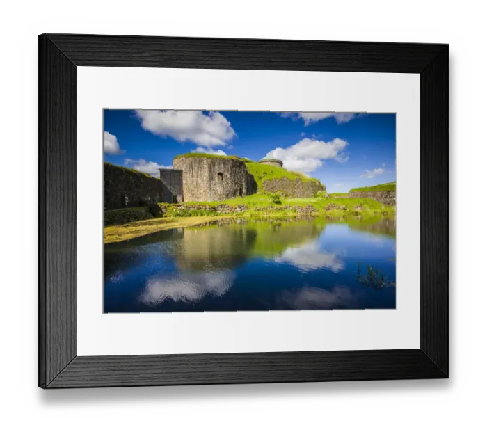 Framed Print : Sweden, Bohuslan, Kungalv, 14th century medieval fortress, Bohus Fastning