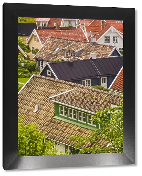 Sweden, Scania, Arild, high angle village view
