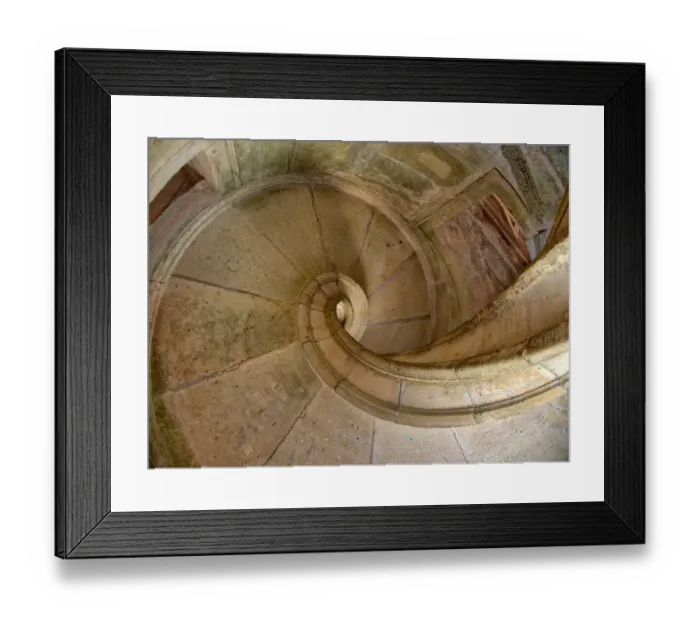 Framed Print : Portugal, Tomar. Stairway in the Royal Cloister of the Convent of Christ in Tomar