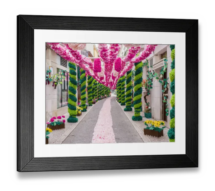 Framed Print : Portugal, Tomar. During the Feast of the Trays, or Festa dos Tabuleiros