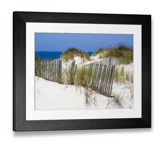 Framed Print : Portugal, Costa Nova. Beach grass, sand and old fence line at the beach resort of Costa Framed Print : Portugal, Costa Nova. Beach grass, sand and old fence line at the beach resort of Costa