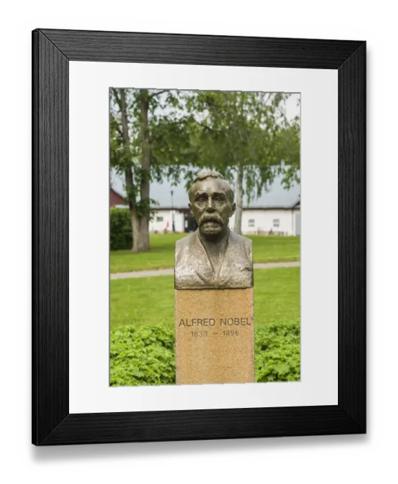 Framed Print : Sweden, Varmland, Karlskoga, Bjorkholm, the home of inventor Alfred Nobel Framed Print : Sweden, Varmland, Karlskoga, Bjorkholm, the home of inventor Alfred Nobel