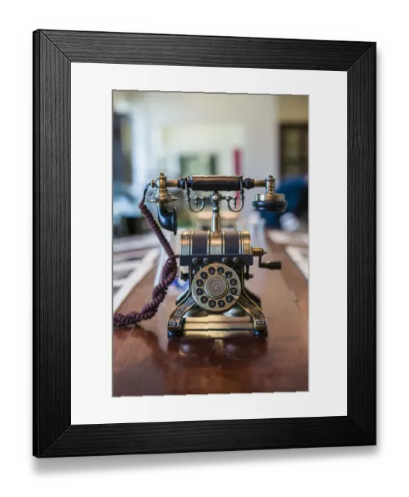 Framed Print : Sweden, Varmland, Karlskoga, Alfred Nobels laboratory, antique laboratory telephone Framed Print : Sweden, Varmland, Karlskoga, Alfred Nobels laboratory, antique laboratory telephone