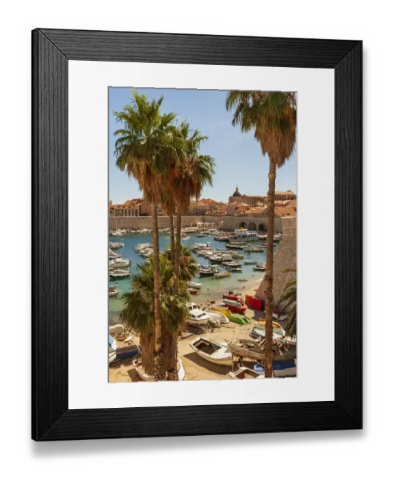 Framed Print : View of boats in Old Port, Dalmatian Coast, Adriatic Sea, Croatia, Eastern Europe Framed Print : View of boats in Old Port, Dalmatian Coast, Adriatic Sea, Croatia, Eastern Europe