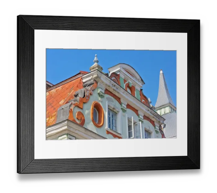 Framed Print : Historic buildings in the old town, Tallinn, Estonia Framed Print : Historic buildings in the old town, Tallinn, Estonia