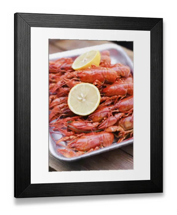 Framed Print : Crayfish close-up