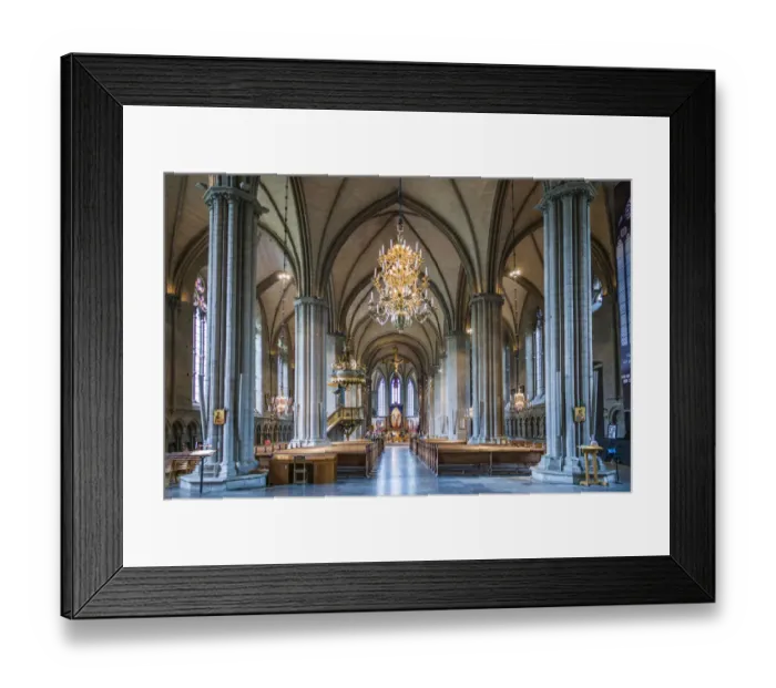 Framed Print : Sweden, Linkoping, Linkoping domkyrka cathedral, interior (Editorial Use Only) Framed Print : Sweden, Linkoping, Linkoping domkyrka cathedral, interior (Editorial Use Only)