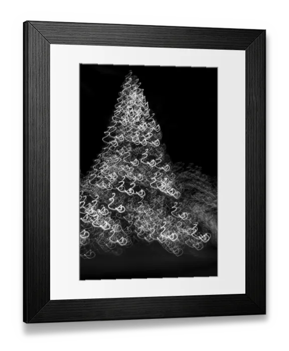 Framed Print : USA, Arizona, Buckeye. Black and white abstract motion of Christmas tree at night Framed Print : USA, Arizona, Buckeye. Black and white abstract motion of Christmas tree at night
